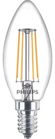 Philips - Lampadina LED 4,3W Vetro Fiamma (470lm) E14