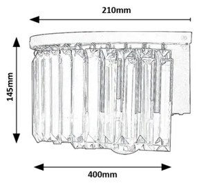 Rabalux 71092 - Applique ELOISA 1xE27/25W/230V