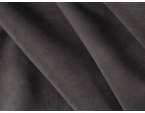 Divano in velluto grigio scuro 191 cm Bellis - Micadoni Home