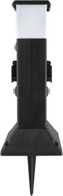 Brilagi - Lampada da esterno con 2 prese SCHUKO, 1x attacco E14 (max 15W), 230V, IP44, nera