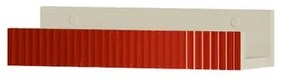 Mensola per bagno Niwa L 40 cm laccato opaco sabbia con vetro paprika