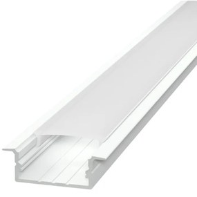 Profilo Incasso per Doppia Striscia LED 1m e 2m - BIANCO Selezionare la lunghezza Profilo 2 metro