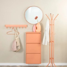 Appendiabiti color salmone in metallo ø 40x170 cm Jessy – Spinder Design