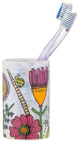 Tazza in ceramica per spazzolini da denti Rollin'Art Full Bloom - Wenko