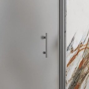 Kamalu - porta doccia battente 90 cm vetro opaco altezza 200h | ks2800ai