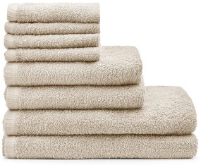 Set di asciugamani per viso e corpo con asciugatura rapida beige in cotone 8 pz Quick Dry – Catherine Lansfield