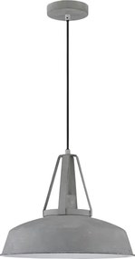 Lampadario LED sospeso su cavo RYAN 1xE27/60W/230V, grigio