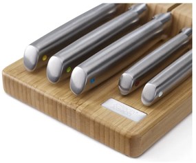 Set di coltelli con lama in acciaio inox e supporto 5 pz Elevate Bamboo – Joseph Joseph