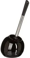 Portascopino WC ceramica nero