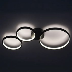 Plafoniera LED FLAMENCO LED/33W/230V 4000K nero