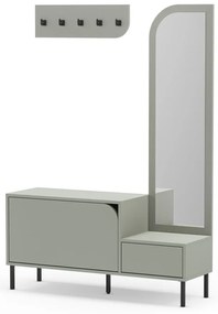 Set mobili da ingresso verde-grigio Bea - Marckeric