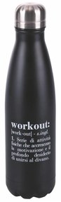 Bottiglia termica 750 ml scritta workout Victionary