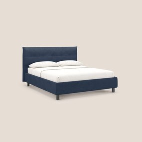 Liam letto contenitore con testata trapuntata in tessuto smacchiabile T17 blu