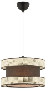 Lampadario a cavo HALO 1xE27/60W/230V marrone/crema