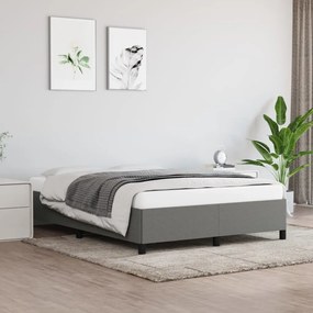 Giroletto Senza Materasso Grigio Scuro 140x200 Cm Tessuto /
