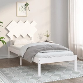 Giroletto Bianco 90x190 Cm Single İn Legno Massello /