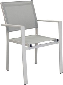 VENUS - poltrona da giardino in alluminio e textilene impilabile