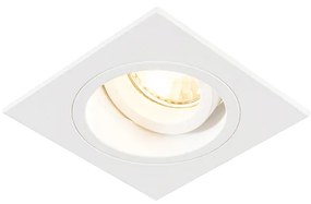 Faretto da incasso intelligente bianco quadrato con WiFi GU10 - Chuck