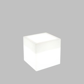 Cubo Illuminabile 40x40xH40cm E27 Colore Bianco