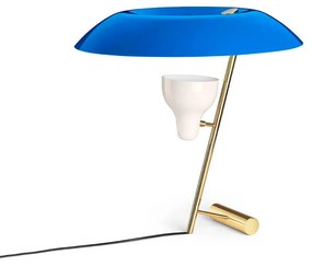 Astep - Modello 548 Lampada da Tavolo Ottone Lucidato/Azzurro Astep