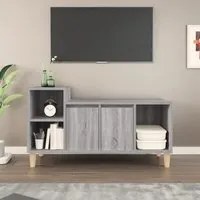 Mobile TV Grigio Sonoma 100x35x55 cm in Legno Multistrato cod mxl 27443