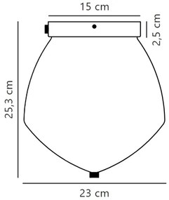 Nordlux - Plafoniera ORBIFORM 1xE27/40W/230V oro