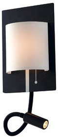 Lampadario Applique Led Pop Eclettico Colore Nero Bianco 6W Mis 16 x 35 x 18 cm