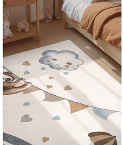 Tappeto per bambini crema 120x170 cm Walk like an Elephant Rainy Party - Villeroy&amp;Boch
