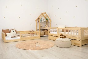 Letto basso per bambini Montessori Ourbaby Plus - naturale - 160x80 cm