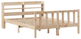 Letto senza materasso 135x190 cm in legno massello di pino