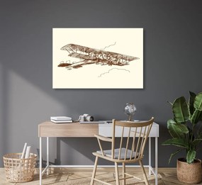 Quadro su tela – Biplano retrò