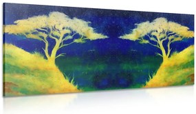 Quadro su tela – Tramonto magico sulla campagna