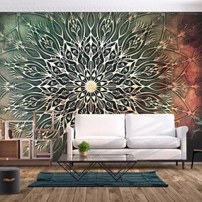 Fotomurale adesivo  Center (Green)  Larghezza x Altezza Home decor 441x315