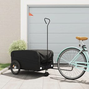 Rimorchio Da Bici Nero 45 Kg İn Ferro /