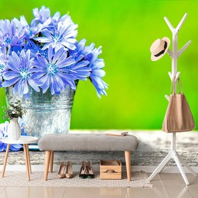 Carta da parati – Fiori nel secchio