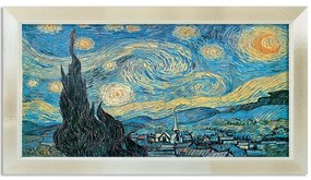 Stampa incorniciata su tela Van Gogh La Notte Stellata multicolore 136 x 76 cm