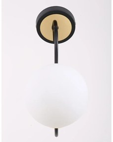 Lampada da parete bianca e nera ø 15 cm Oslo – Squid Lighting