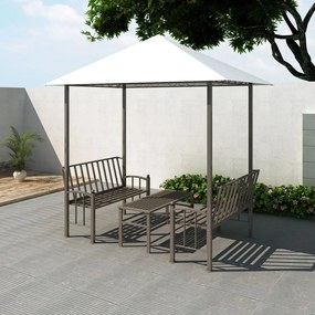 Padiglione Da Giardino Con Tavolo E Panche 2,5x1,5x2,4 M /