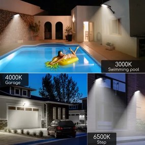 Aigostar - Lampada solare a LED dimmerabile con sensore LED/2,3W/5,5V IP65 + TC