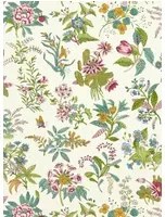 Harlequin Tapete Woodland Floral - Peridot/ Ruby/ Pearl
