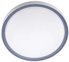 Plafoniera LED 36W 230V, Ø 40 cm, bianco/grigio