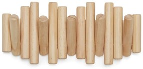 Appendiabiti da parete in legno di pino in colore naturale Picket - Umbra