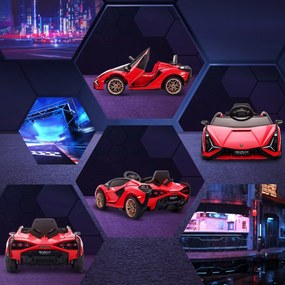 Macchina Elettrica per Bambini 12V con Licenza Lamborghini Sian FKP 37 Rossa...