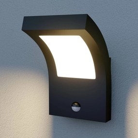 Arcchio Applique da esterni LED Advik, antracite, IP54, sensore