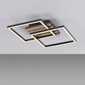JUST LIGHT. 14053-79 - Plafoniera LED AKUSTIKA LED/15W/230V rovere/nero