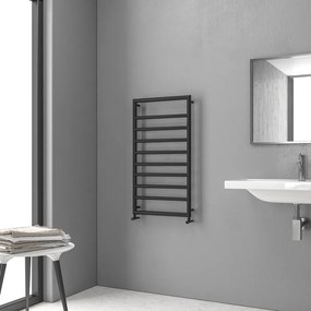 Scaldasalviette nero 900x500mm interasse 462 mm KAM-D7009N - KAMALU