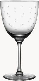 Set di 2 bicchieri da vino in cristallo soffiato Stars