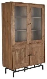 Stand Espositore Home ESPRIT Cristallo Acacia 118 x 45 x 194 cm