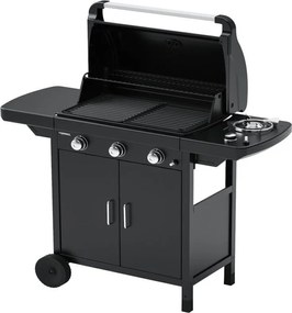Barbecue a Gas 3 fuochi Campingaz Compact 3 EXS Griglia Piastra In Ghisa Fornell