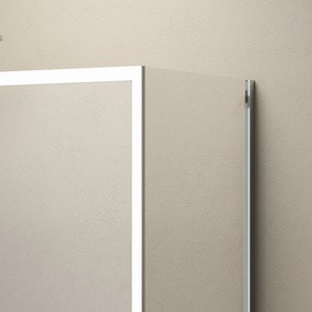 Box doccia 80x130 vetro 8mm anticalcare altezza h200 | KEL4000 - KAMALU
